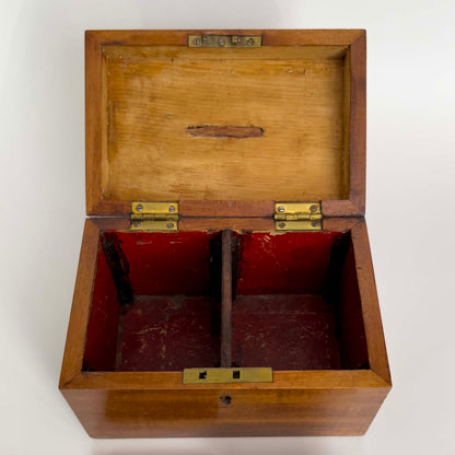 Objet D'Art | Antique Wooden Tea Caddy Box