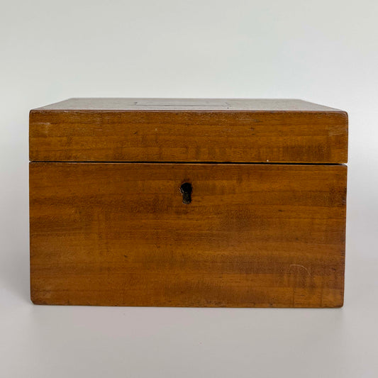 Objet D'Art | Antique Wooden Tea Caddy Box